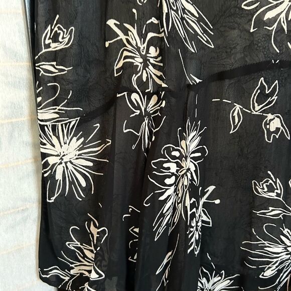 Shelly & Arnold Vtg Reversible Long Floral Boho Festival Feminine Maxi Skirt M - Picture 12 of 13